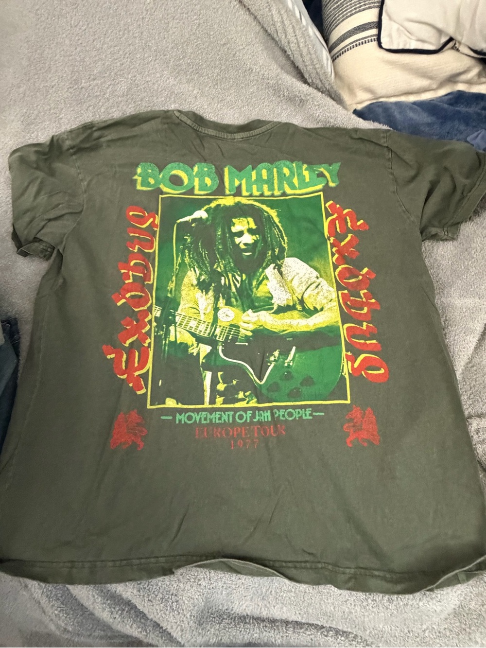 Bob Marley Green Graphic Tee - Movement of Jah People Gap men’s xl